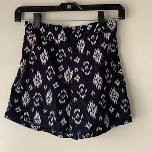 Navy shorts size small